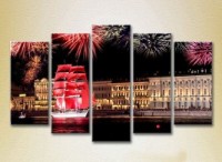 Картина Gallerix Polyptych Yacht Scarlet Sails 05 (2224558)