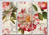 Pictură Gallerix Roses on a beige vintage background (3572521)