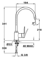 Смеситель для кухни Teka IN 995 White фото №2 — интернет-магазин Desire.md