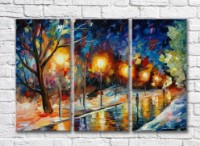 Pictură Gallerix Street Lit by Lanterns (35110214)