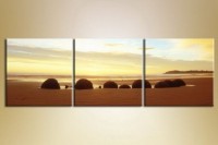 Pictură Gallerix Triptych Beach (1409565)