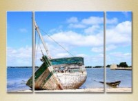 Картина Gallerix Triptych Broken Boat 01 (2180945)