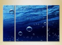 Картина Gallerix Triptych Bubbles in the Sea (2180943)