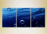 Картина Gallerix Triptych Bubbles in the Sea 01 (2180944)