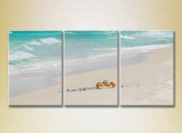 Pictură Gallerix Triptych Crab in the Sand 01 (2180947)