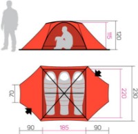Палатка Hannah Covert 3 WS Thyme/Dark Shadow фото №5 — интернет-магазин Desire.md