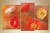 Pictură Gallerix Triptych five poppies (1563269)