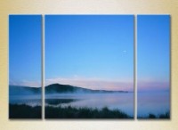 Pictură Gallerix Triptych Fog over the lake 01 (2181129)