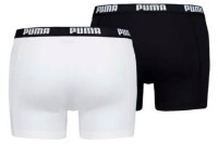 Сhiloţi pentru bărbați Puma Basic Boxer 2P White/Black S imaginea #2 — magazin online Desire.md
