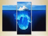 Картина Gallerix Triptych Iceberg Underwater 01 (2180955)