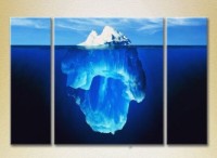 Картина Gallerix Triptych Iceberg Underwater 02 (2180941)