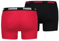 Сhiloţi pentru bărbați Puma Basic Boxer 2P Red/Black S imaginea #2 — magazin online Desire.md