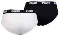 Сhiloţi pentru bărbați Puma Basic Brief 2P White/Black XL