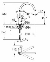 Baterie bucătărie Grohe Bauloop (31368001) imaginea #4 — magazin online Desire.md