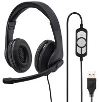 Наушники Hama HS-USB300 Black (139924) фото №2 — интернет-магазин Desire.md