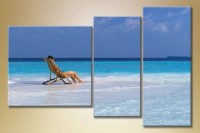 Pictură Gallerix Triptych on the Beach (1529810)