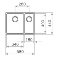 Chiuvetă de bucătărie Teka BE Linea RS15 2B 580 Inox imaginea #4 — magazin online Desire.md