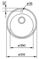 Chiuvetă de bucătărie Teka Centroval 45 Inox Microtexture