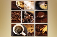 Pictură Gallerix Polyptych coffee 9 (1547196)