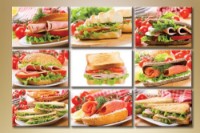 Pictură Gallerix Polyptych fast food (1547207)