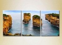 Pictură Gallerix Triptych Rocks in the Sea (2180948)
