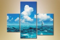 Картина Gallerix Triptych sailboat (1529816)