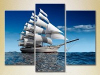 Картина Gallerix Triptych Sailboat (2180952)