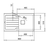 Chiuvetă de bucătărie Teka Diamond RS15 1B 1D 86 White Inox + Glass White imaginea #3 — magazin online Desire.md