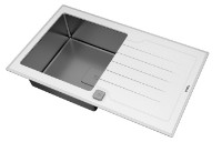 Chiuvetă de bucătărie Teka Diamond RS15 1B 1D 86 White Inox + Glass White imaginea #5 — magazin online Desire.md