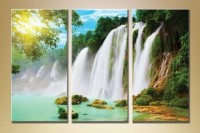 Pictură Gallerix Triptych waterfall (1409547)