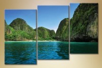 Pictură Gallerix Triptych wooded hills (1529826)