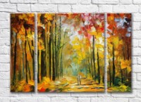 Pictură Gallerix Walk in the autumn forest (35110202)