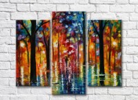 Картина Gallerix Walk in the park in the rain (35110199)