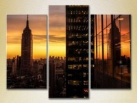 Картина Magic Color Triptych New York, skyscrapers (2658489)