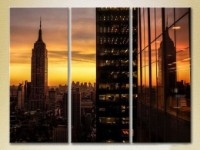 Картина Magic Color Triptych New York, skyscrapers (2658495)