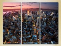Картина Magic Color Triptych New York, top view (2658506)