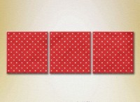 Картина Magic Color Triptych Red and White dots (2229553)