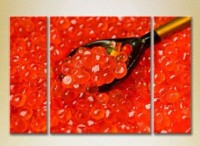 Pictură Magic Color Triptych Red Caviar (2698695)