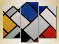 Картина Magic Color Triptych Red/Blue cage (2229555)