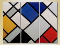 Картина Magic Color Triptych Red/blue cage (2229561)