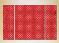 Картина Magic Color Triptych Red/White dots (2229549)