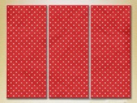 Картина Magic Color Triptych Red/White dots (2229551)