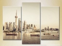 Картина Magic Color Triptych Shanghai Skyscrapers (2658526)