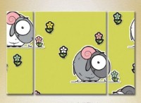 Картина Magic Color Triptych Sheep (2229599)
