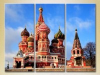 Картина Magic Color Triptych St. Basil's Cathedral (2658540)