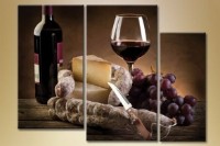 Pictură Magic Color Triptych Still Life Wine (1547262)