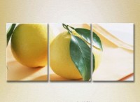 Pictură Magic Color Triptych Two Lemons (2698627)