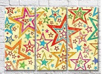 Картина Magic Color Vintage background with stars (3499081)