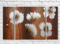 Картина Magic Color White flowers on Brown background (3572551)