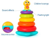 Пирамидка Hola Toys Little Rainbow Duck Stacking Toy (2101) фото №2 — интернет-магазин Desire.md